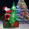 Christmas Inflatable 7Ft Santa Claus with Gift Tree Decor w/LED Lights Outdoor Yard Decoration