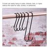 8pcs S Hanging Hooks 20inch Extra Long Steel Hanger Multiple Use Black