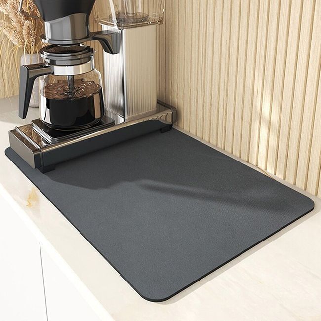 1pc Absorbent Draining Mat,Kitchen Bathroom Faucet Countertop