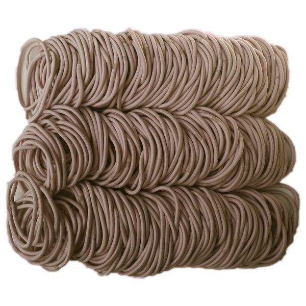 Ponytail Elastics, Bulk Pack of 432pc, 2mm (Beige)