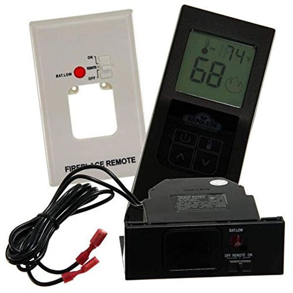 Napoleon F60 Fireplace Remote Control, Thermostat Control Battery Operated w/Digital Screen