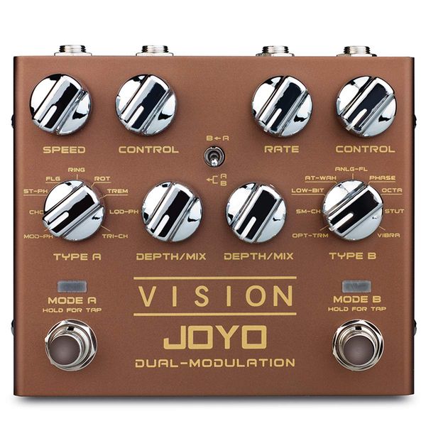 JOYO Effector VISION R-09 DUAL-MODULATION Stereo Dual Modulation Pedal