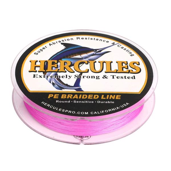 HERCULES PE Line, 8 Stranded Fishing Line, 15 Colors, Far Throw X8, PE Fishing Line, Strong Strength, High Sensitivity, Fishing Line, Durable, Versatile, Non-Stretching, Casting Fishing, Saltwater Fishing, Boat Fishing, Aging, Egging, Anti-Degradation, Re