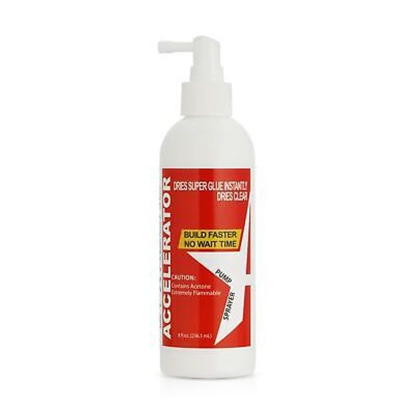 "Pinocchio" Pump CA Glue Accelerator - Instantly Dries Super Glue (8 ounce)