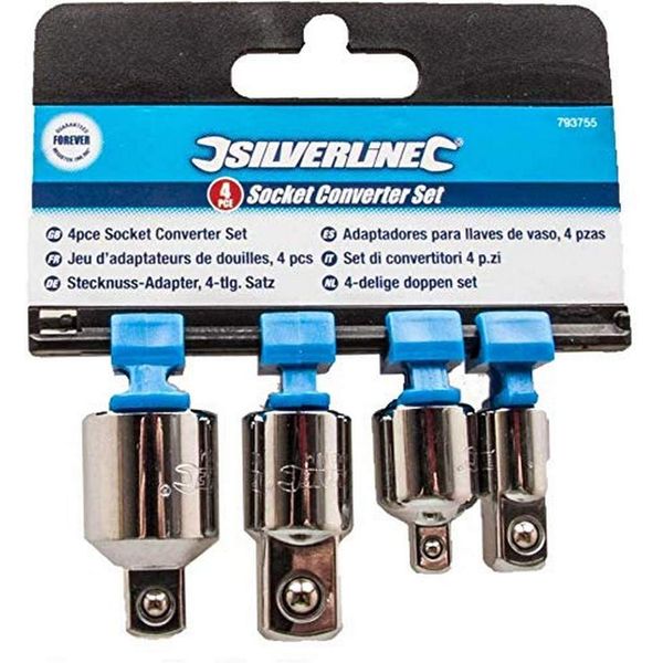 Silverline 793755 Socket Converter Set 4pce 4pce