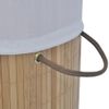 CHARMMA Laundry Bin Round Natural,Laundry Baskets-242723