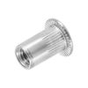uxcell M4 304 Stainless Steel Rivet Nut Flat Head Insert 10pcs