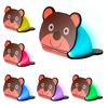 Wooden Folden Magnetic LED Book Featuring Bear Design