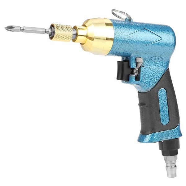 Acogedor Pneumatic Screwdriver, 1/4" Air Driver, With Driver Bit, Super Efficient, One-touch Switch, Non-Slip Handle, Suitable for Machine Manufacturing, Hardware Repair, Electrical Mechanical Assembly, etc. (Driver Bit Random Color)