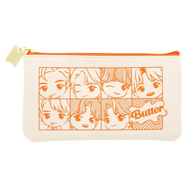 Sunstar Stationery TinyTAN Pen Case, White, S1425870
