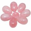 Rockcloud 1.7" Healing Crystal Egg Sphere with Stone Stand, Rose Quartz