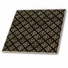4 Inch Ceramic Tile - Chic Image of Gold Celtic Knots Pattern Patterns