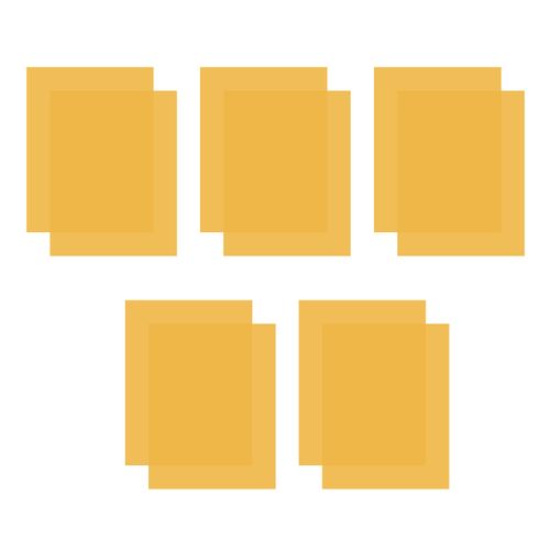Colored Lighting Gel Filters, 10 Pcs Correction Gel Light Filter Transparent Color Overlays Film Plastic Sheets 8.5 x 11 Inch, for Film, Video, Photo, Stage (Orange)