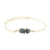 Labradorite Chip Bead Bar Bracelet in 14k Gold Fill