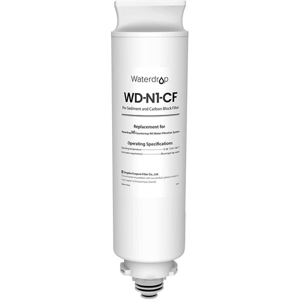 Waterdrop WD-N1-CF Filter,Replacement for WD-N1-W Reverse Osmosis System