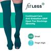 FITLEGS AES Grip, Thigh Length - Medium - Teal