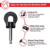 Key (Stereo Plug Style) with Flat Circle Head for Pride Revo (SC60) Scooter