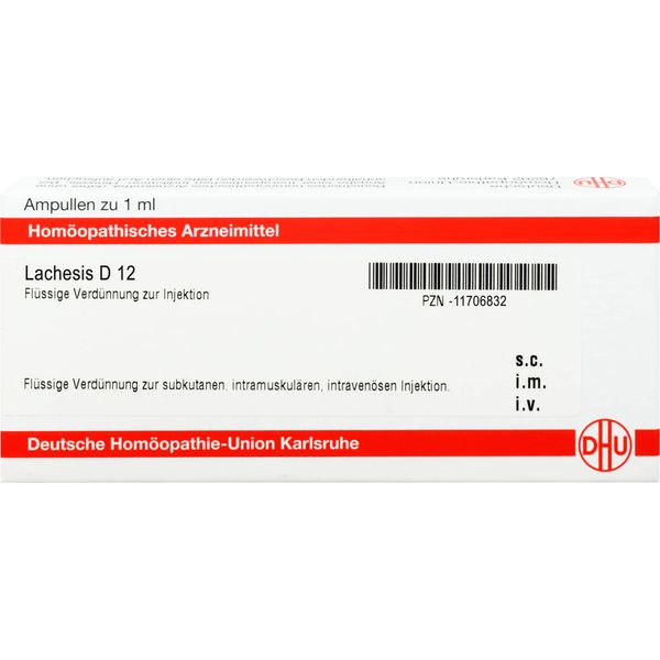 DHU Lachesis D12 Ampullen, 8 St. Ampullen