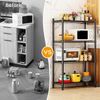 4 Tier Shelving Unit,Heavy-Duty Height Adjustable Storage Rack 1300 LBS Capacity