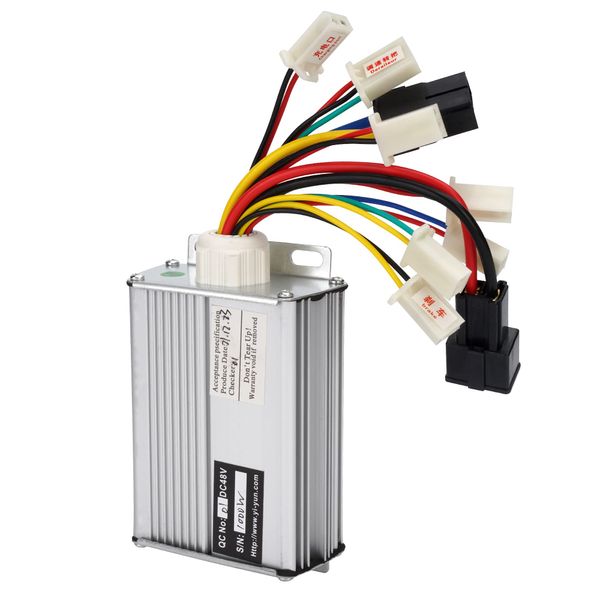 Aftermarket Controller 48v 1000w for Brushed Electric Motor Engine Scooter with Black Battery Connector Terminal