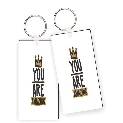 Island Gifting - You Are Amazing Keychains Self-Love Motivation Gift new car Keychains with Nickle Split Rings(x2)