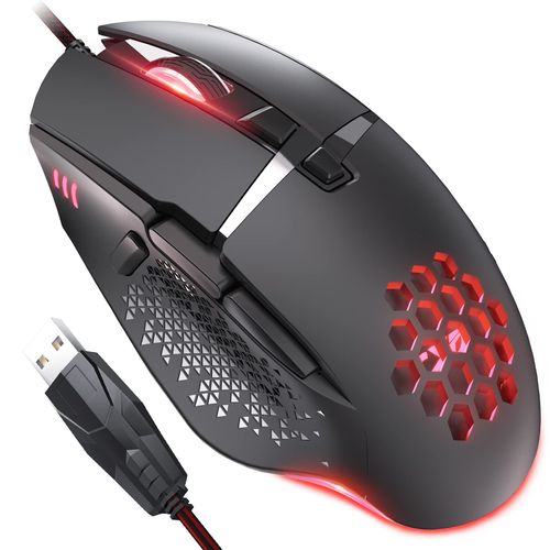CYD C303 RGB Gaming Mouse for Laptop, USB 3.0 Wired Gaming Mouse, Ergonomic Design Mouse Gaming Wired, Programmable Mouse Gamer, Snap-Change Tracking & Shootout Mouse Wired RGB