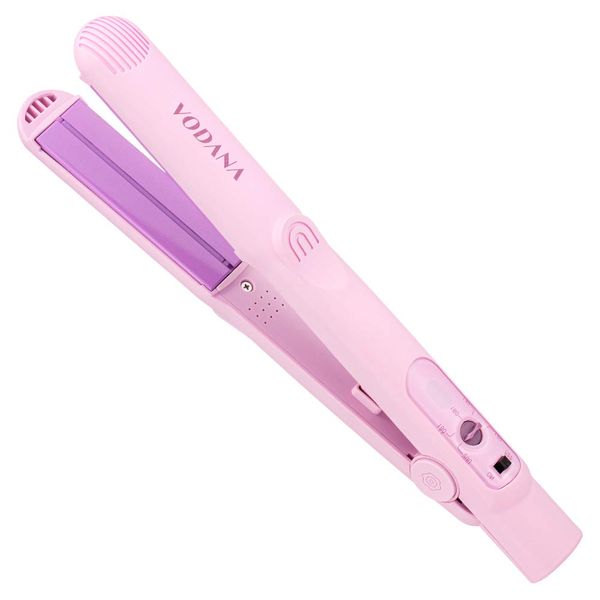 VODANA Professional Softbar Flat Iron, Velvetbar Straightener Patented Technology, Ceramic Straightener, Silicone Bar Straightening System, Available in USA (1 inch, Lavender)