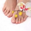 48 Pcs False Toenails with Glue - 12 Sizes Matte Short Fake Toe Nails Tip - Full Cover French Toe Nail - Square Artificial Fake Nude Art Toe Nail Tips - Short Nail for Women Girls Nail Art Decorations