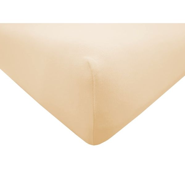 Dukal | Bezug für Massageliegen | 65-70 x 195-200 cm | aus hochwertigem DOPPEL-Jersey | 100% Baumwolle | Farbe: Natur