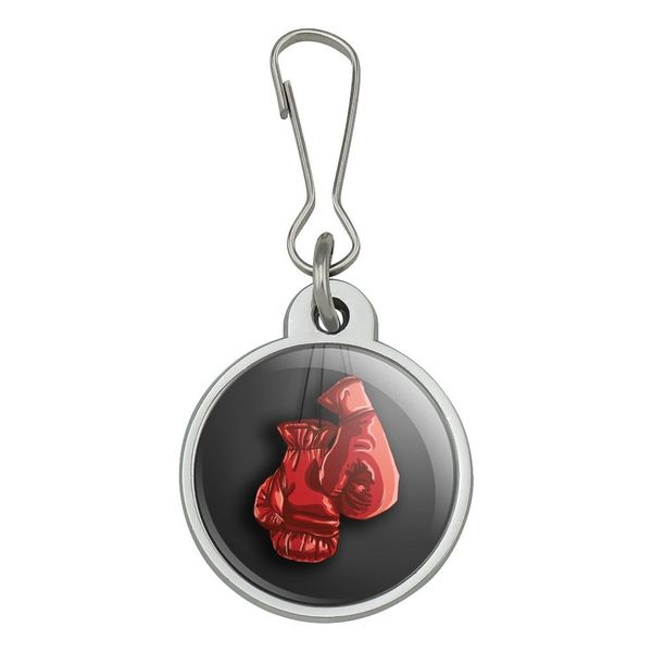Red Boxing Gloves Boxer Jacket Handbag Purse Luggage Backpack Zipper Pull Charm