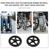 Healifty 2pcs Front Wheelchair Wheel Solid Wheel Replacement for Wheelchairs Rollators Walkers 7 Inch