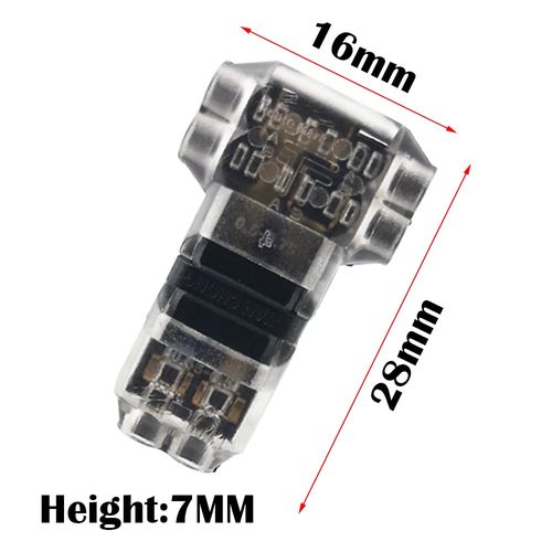 CTRICALVER Double T Type Wiring Connector, Wire Branch Connector, Easy and Fast Wire Installation, Branching, Wire, Connection, Fine Wire, Set of 6