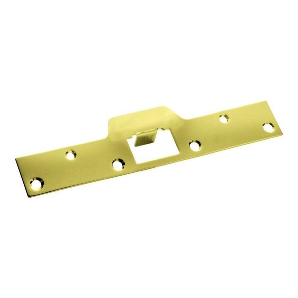 1-5/8 In. X 7-7/8 In. Polished Brass Security Latch Door Strike