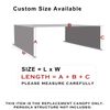 Universal Pergola Replacement Canopy Shade Cover with Breathable HDPE Fabric & Rod Pockets for 10 x 10 FT Pergola, Canopy Size: 192'' L x 106'' W (Light Grey)