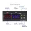 Temperature Controller STC-3028 Digital Display Temperature and Humidity Controller Meter with Integrated Sensor -20 ° C~80 ° C 0%~(110V-220VAC)