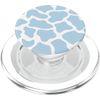 Cow Print Pattern in Light Blue Pastel Blue PopSockets PopGrip for MagSafe