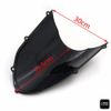 BLACK DOUBLE BUBBLE TRANSPARENT WINDSCREEN SHIELD FOR 2004-2005 KAWASAKI ZX10R