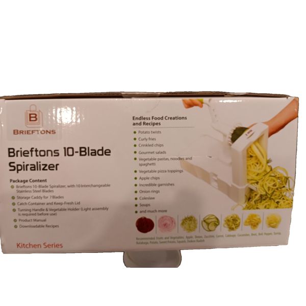 Brieftons Spiralizer 10-Blade Vegetable Slicer New in Box