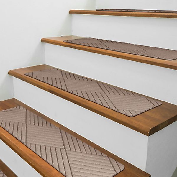 Non Slip Stair Treads for Wooden Steps Indoor (15 Set)- Stair Runners for Wooden