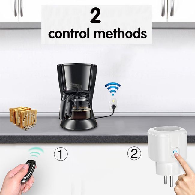 Wireless Remote Control Socket Switch 200Meters Remote Control Electrical  Outlets 220V 16A EU Plug for Home