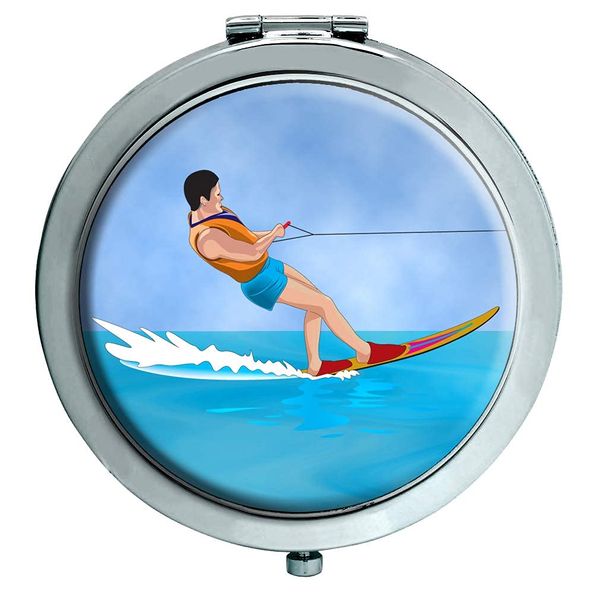 Water Ski-ing Compact Mirror