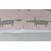 Cushion Cover in Scion Mini Mr Fox Pink Grey 16"
