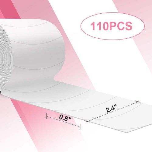 Foam Eye Pads for Eyelash Extensions - Akissos 110 PCS Pre Cut Medical Foam Tape Under Eye Pads Lash Extension Supplies Beauty Tools Lint Free Hypoallergenic No Latex Waterproof