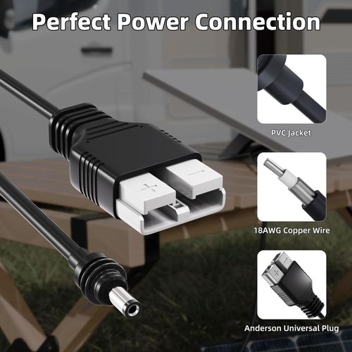 Starlink Mini Power Cable for Anderson plug,waterproof Starlink Mini Cable Anderson Connector，Perfect for cars, camping, RVs, and other outdoor environments