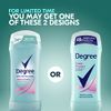 Degree Original Antiperspirant Deodorant 48-Hour Sweat & Odor Protection Sheer Powder Antiperspirant for Women 2.6 oz, Pack of 6