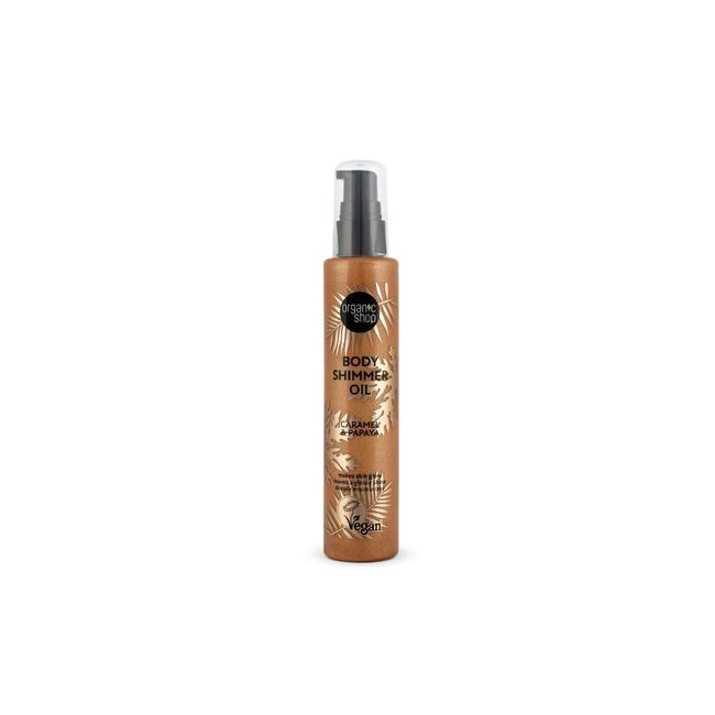 Organic Shop Body Shimmer Oil Caramel & Papaya 100 ml