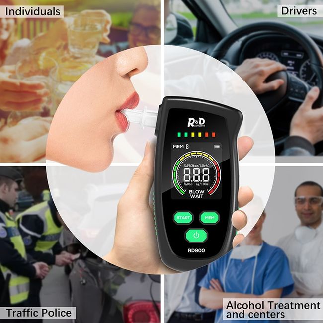 Color Touch Screen Law Enforcement Traffic Alcohol Breathalyzer