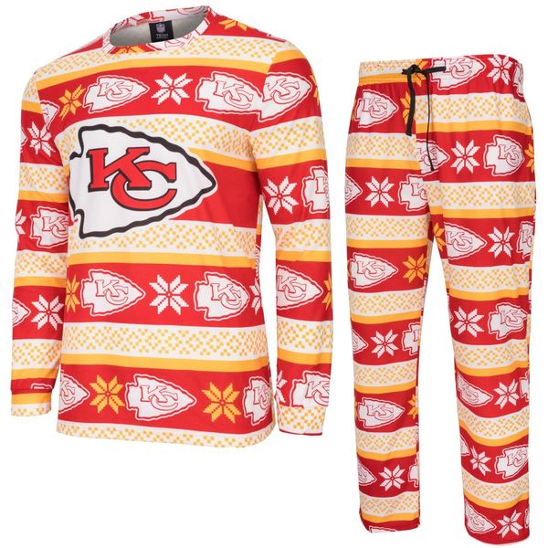 FOCO NFL Winter Xmas Pyjama Schlafanzug Kansas City Chiefs - L