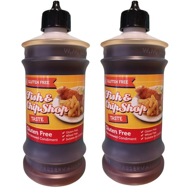 Traditional Chip Shop Taste Gluten Free Chippy Non-Brewed Condiment (Malt Vinegar Flavour) 315ml (2 Pack Bundle)