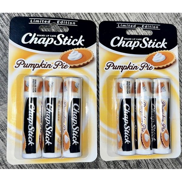 Chapstick Pumpkin Pie Limited Edition Hoilday 0.15 oz Sticks 2 Packs